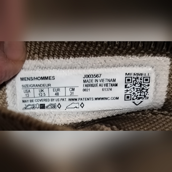 Merrell Jungle Moc Explorer Coyote Tan Hiking Outdoor Sneakers J003567 Size 13M - Picture 12 of 12